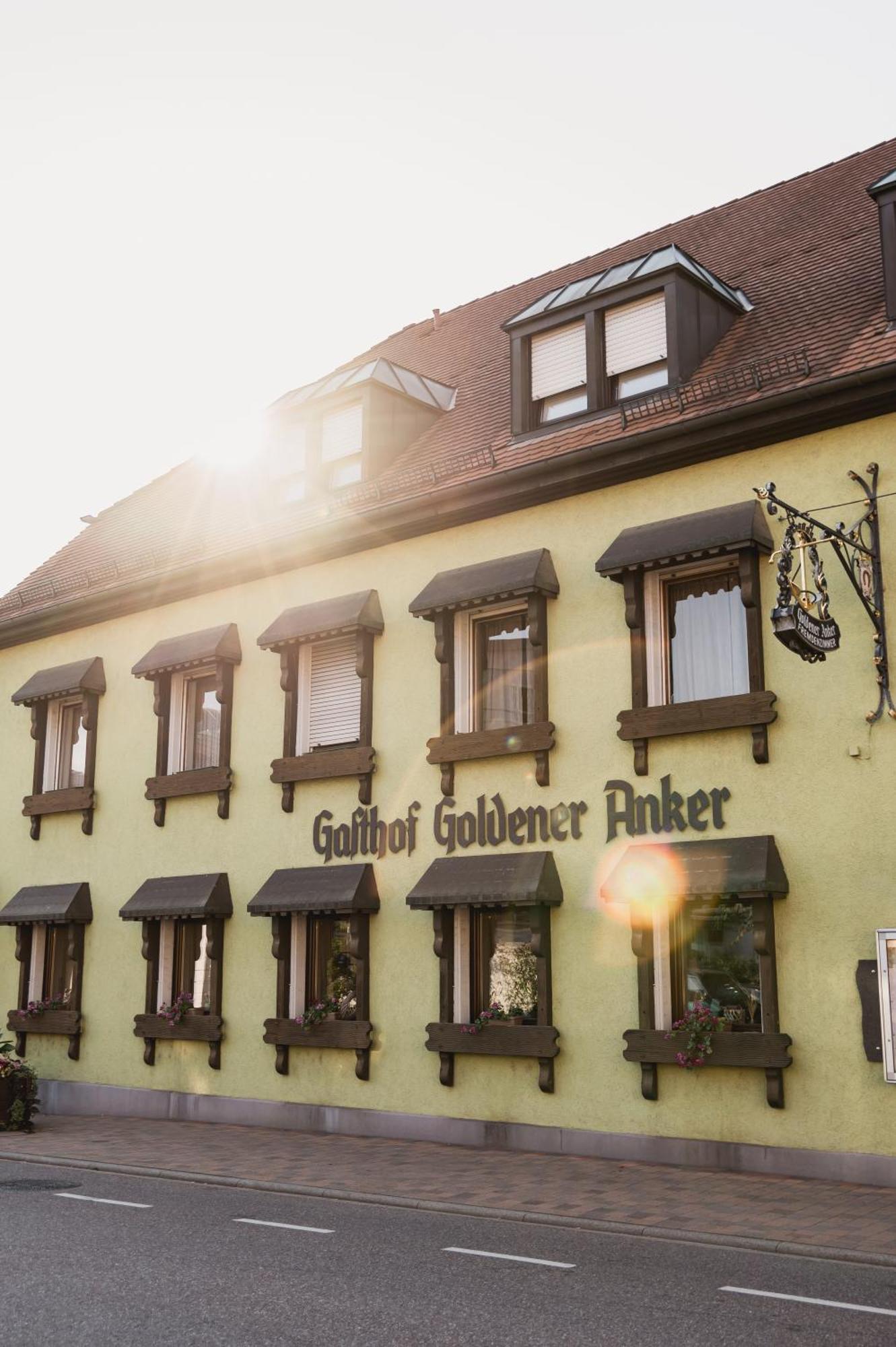 Landgasthof Zum Goldenen Anker Eggenstein-Leopoldshafen Eksteriør billede